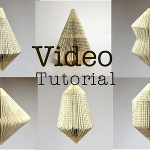 DIY Tutorial - Patterns for 6 different Book sculptures: instant download