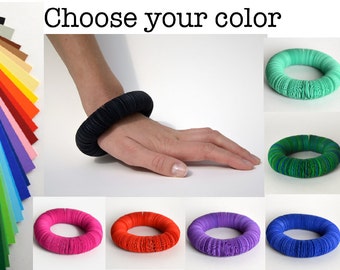 Bracelet CARTA made of paper circles- paper jewelry