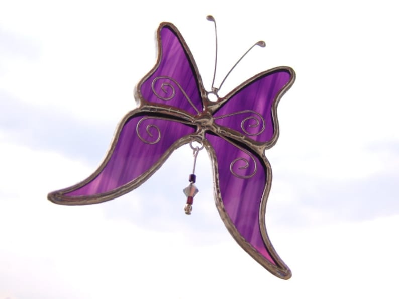Congratulations in New Home Thinking of You Gift Ideas Thank You Best Friend Miss You Stained Glass Butterfly Suncatcher Window Hanger