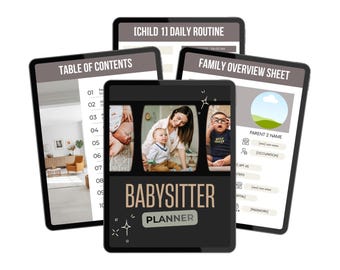 Babysitter Planner Printable