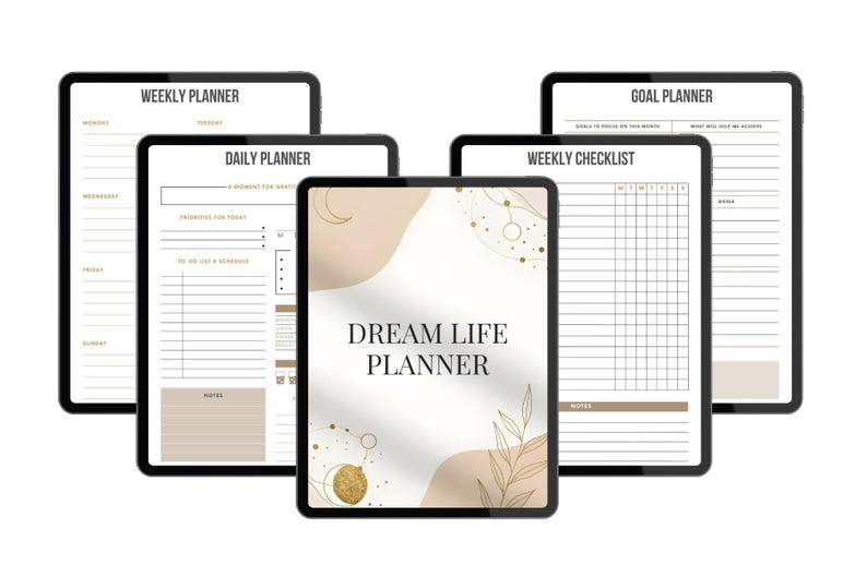 Dream Life Planner Printable | Vision Board Planner - Etsy