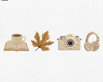 Cozy Autumn Embroidery File, Autumn Season Machine Files, Autumnal Vibes Embroidery File, Fall Season, Fall Sublimation, Instant Download