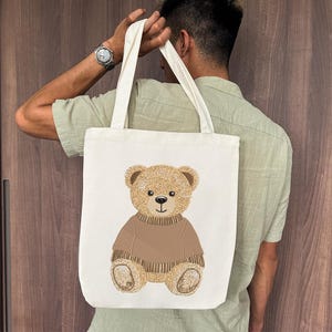 Cute Teddy Bear Embroidery Design, Cozy Sitting Bear Embroidery File, Woodland Nursery Bear Machine File, Valentine Bear, Instant Download image 11