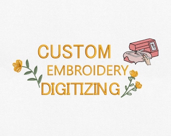 EXTRA FEE for Custom Requetst - Custom Embroidery Digitizing, Personalized Logo Digitizing, Embroidery Digitizing Service