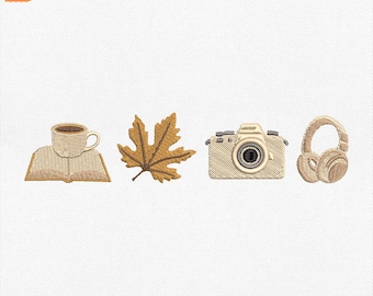 Cozy Autumn Embroidery File, Autumn Season Machine Files, Autumnal Vibes Embroidery File, Fall Season, Fall Sublimation, Instant Download