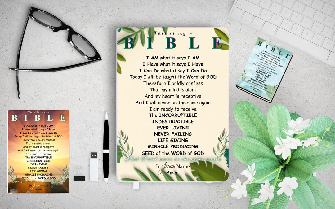 Bible Declaration Printable | God's Power, Family & Study (PDF) - Etsy