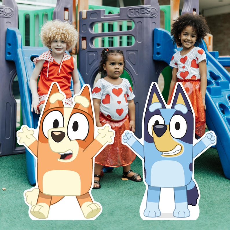 Bluey, Bingo Cardboard Cutout, Standee Decoration, Party Prop Standup ...