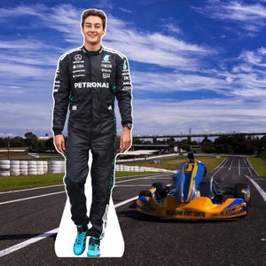 Standee Grandeur Nature Charles Leclerc F1 - 174cm X 74cm, En Corflute Pliable, Motoxart
