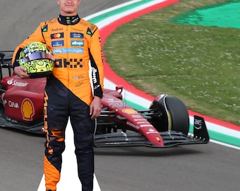 Norris - Celebrity cutout, Star Cutout - Life size cutout, Custom Cutout, and Fan Cutout, Waterproof, corrugated Plastic - F1