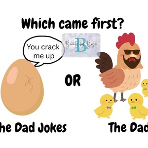 Biglietto d'auguri stampabile con barzellette divertenti per papà - per la festa del papà, per futuri papà, neo papà o per il compleanno del papà