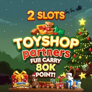 Socios de TOYSHOP - 2 ranuras - Evento Monopoly_Go - 80k Puntos de Acarreo Completo