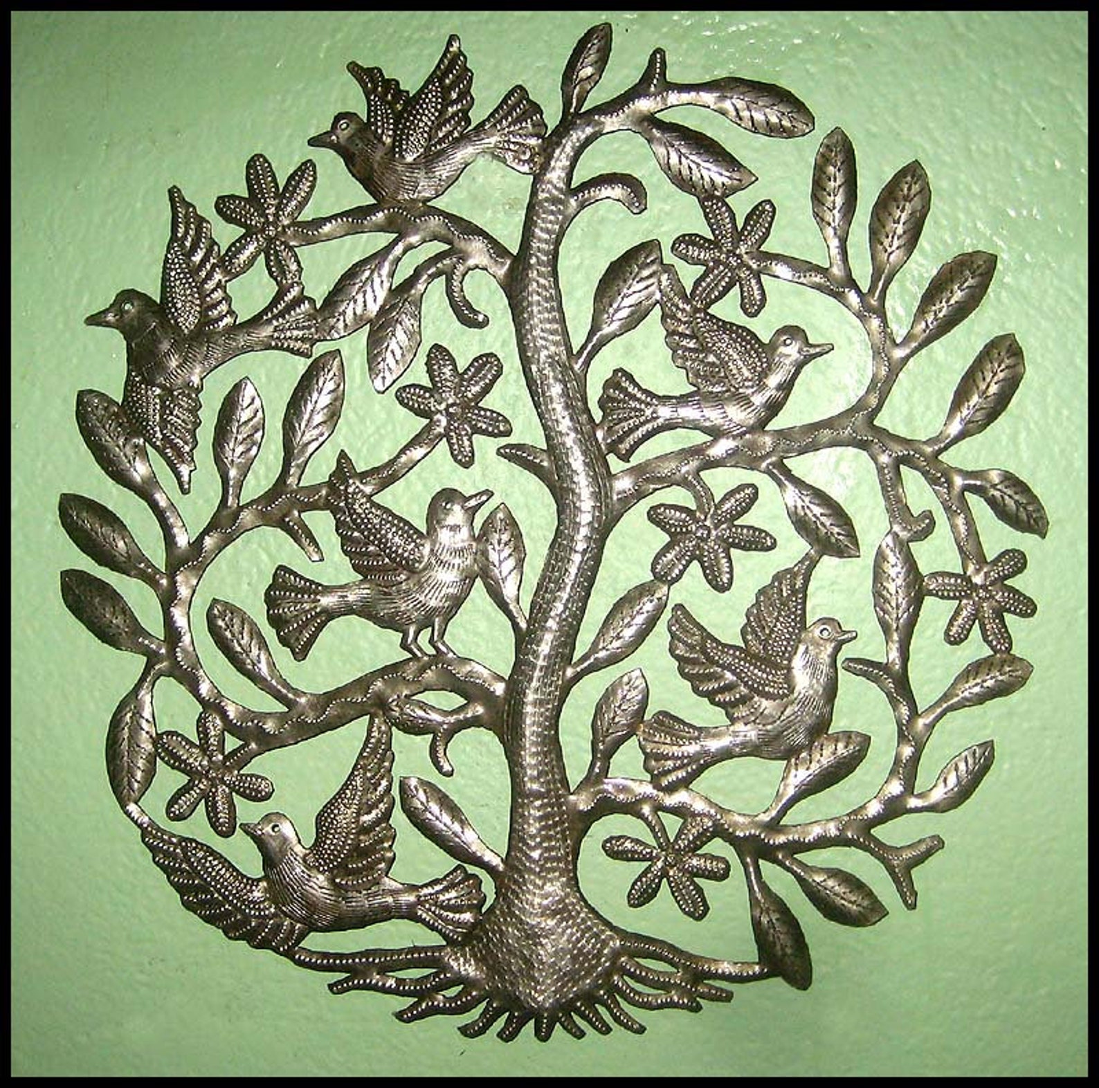 METAL TREE ART Metal Wall Art Metal Wall Decor Birds Tree Etsy
