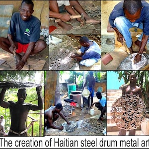FISH WALL HOOK, Handcrafted Metal Art Towel Hook, Bathroom Decor, Metal Hook, Metal Wall Art. Haitian Art, Recycled Steel Drum, 2003-Hk-R image 3