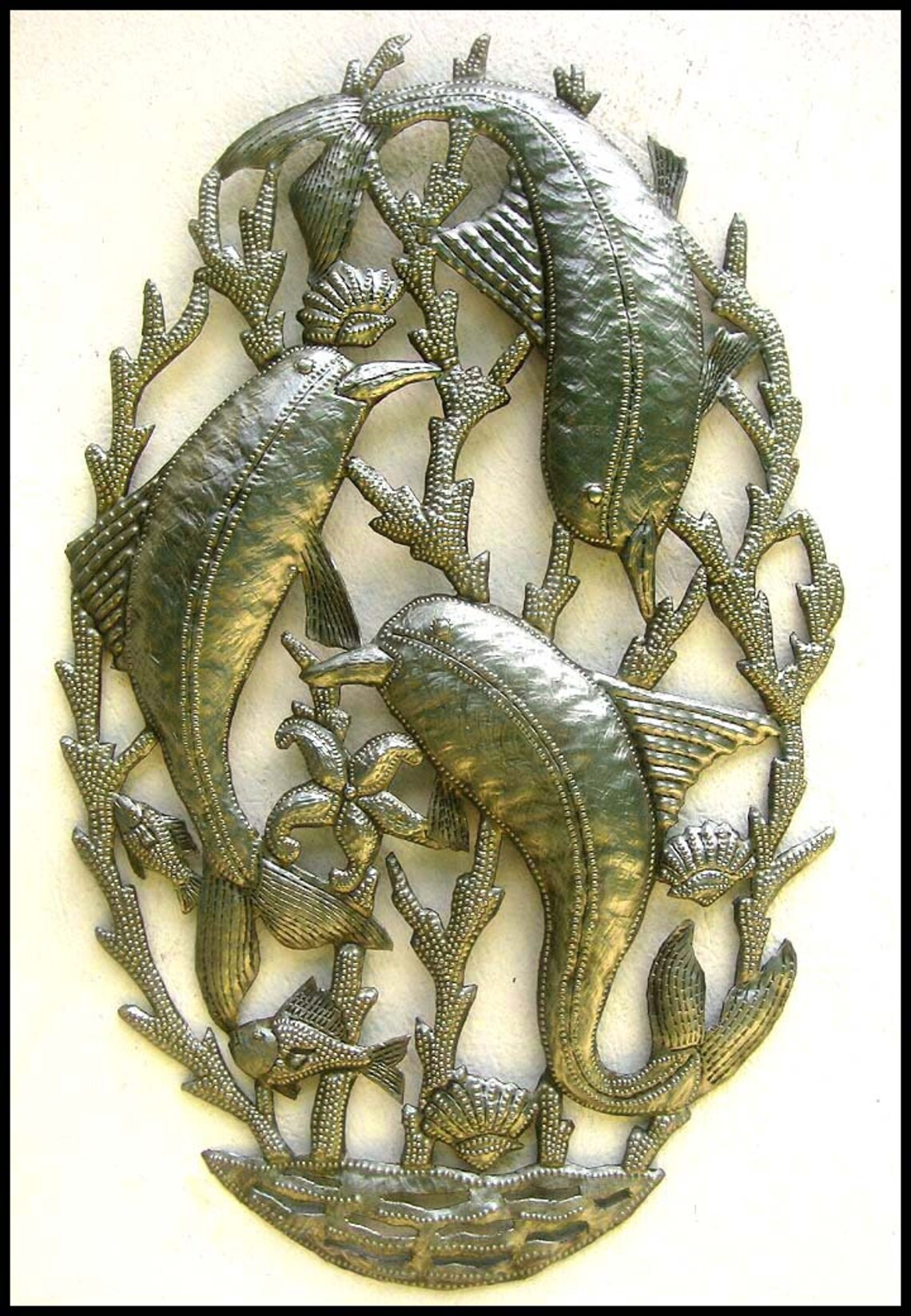 METAL BEACH DECOR Wall Hanging Nautical Art Metal Wall Art Etsy