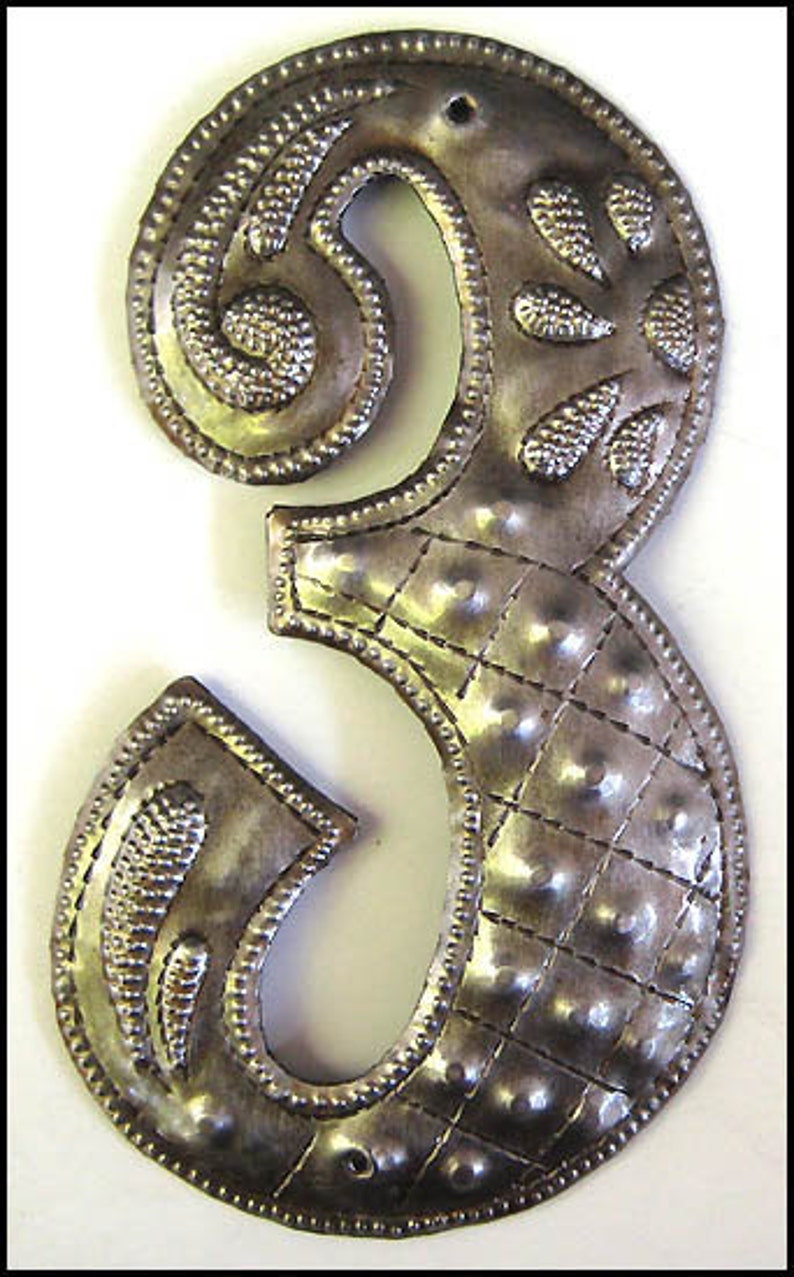 METAL ADDRESS NUMBER Metal House Numbers Decorative Etsy