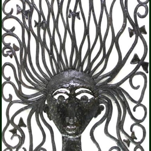 Sun Metal Wall Decor Haitian Art Metal Wall Hanging Sun Etsy