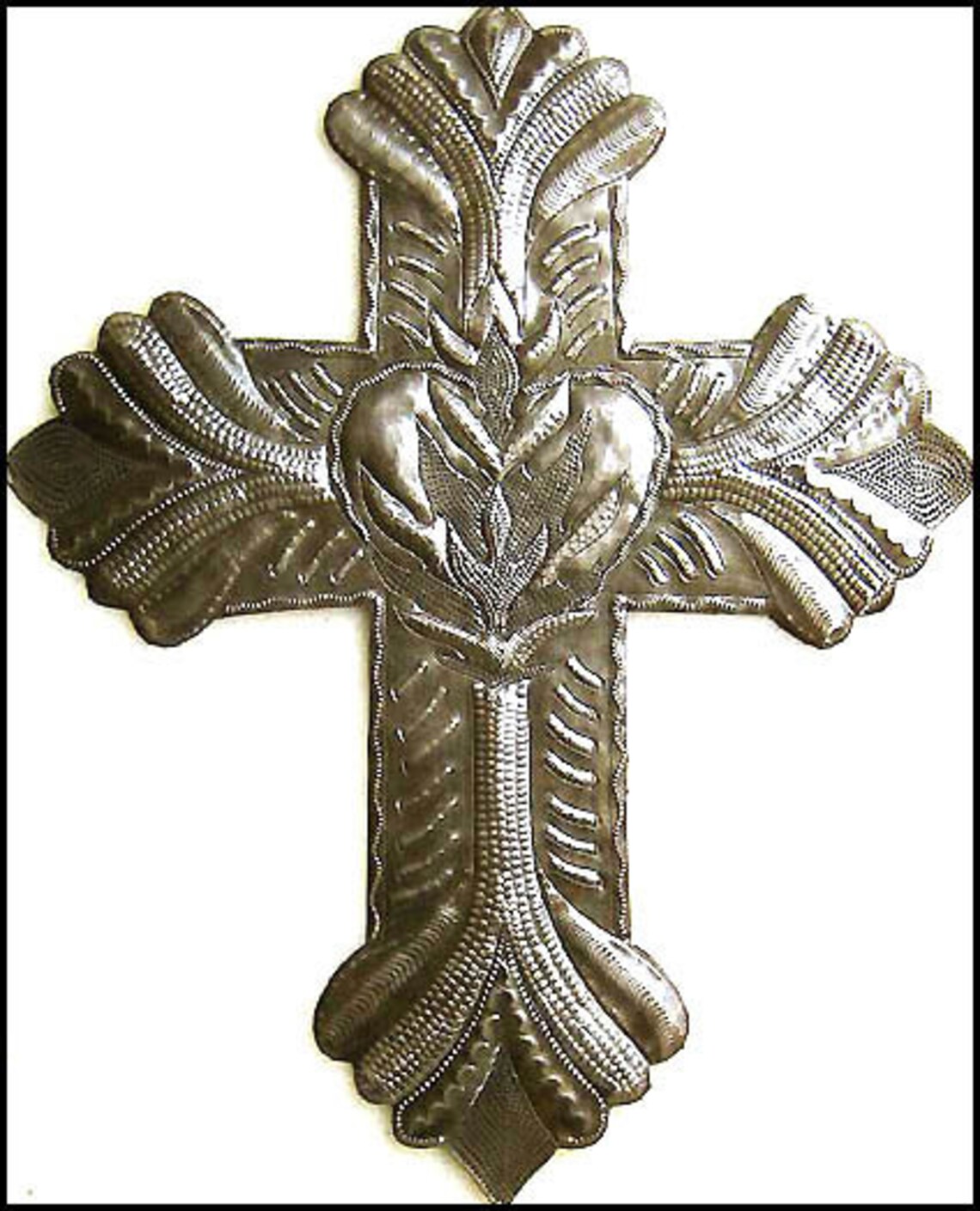 Christian Cross Metal Art Wall Hanging 18 Metal Cross Etsy