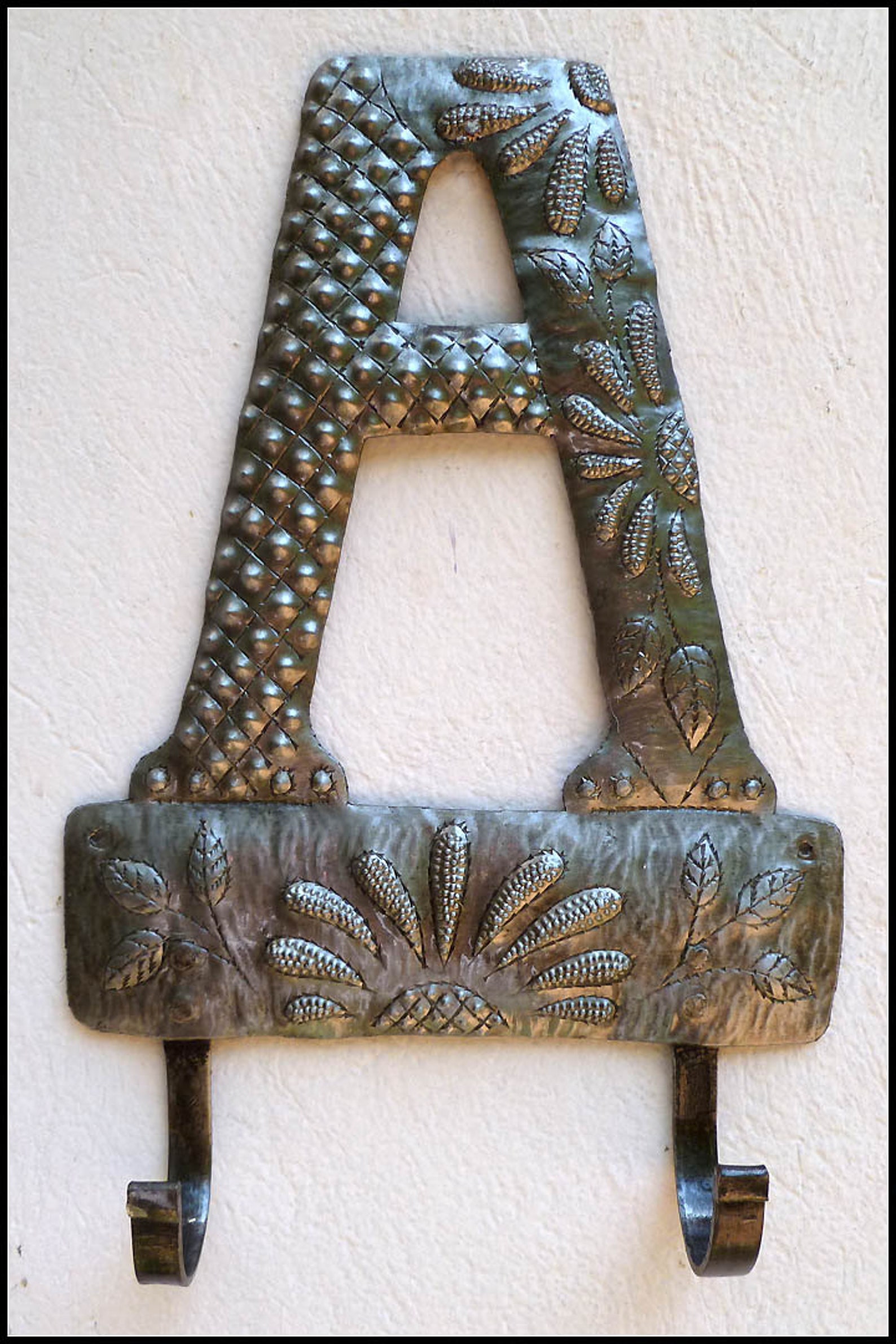 METAL TOWEL HOOK Metal Wall Hook Initial Metal Letter Wall Etsy