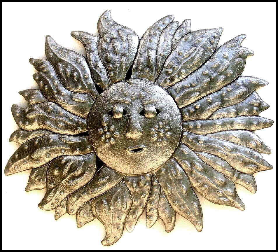 METAL SUN Wall Hanging Outdoor Metal Art Garden Art Etsy
