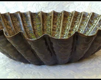 HANDCRAFTED METAL BOWL, Huge Decorative Bowl, Metal Art, Hammered Metal, Recycled Steel Drum, Haitian Art, Home Decor, 20" Across, HB120-20