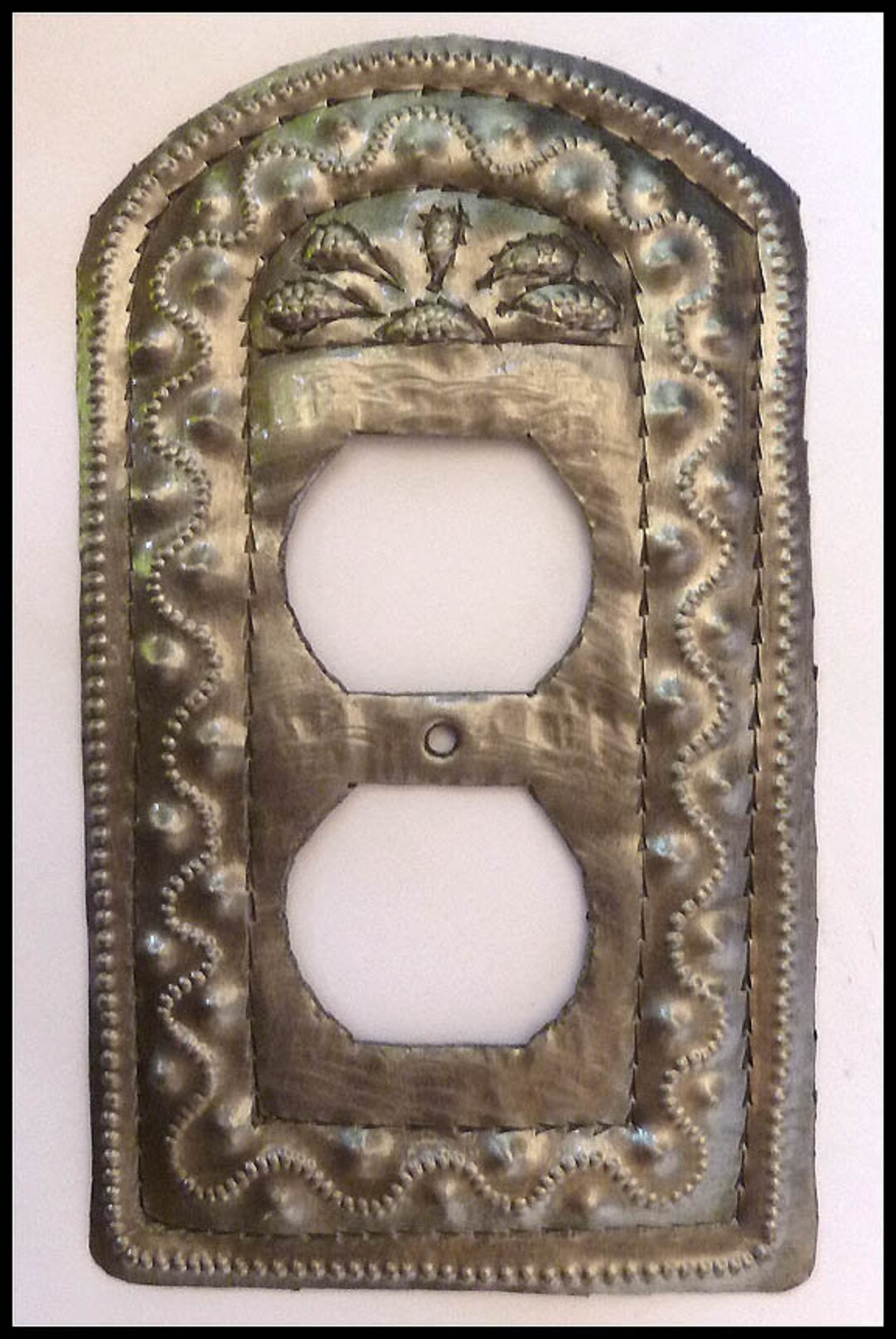 OUTLET COVER, Metal Outlet Covers, Wall Plug Cover, Haitian Art, Switch