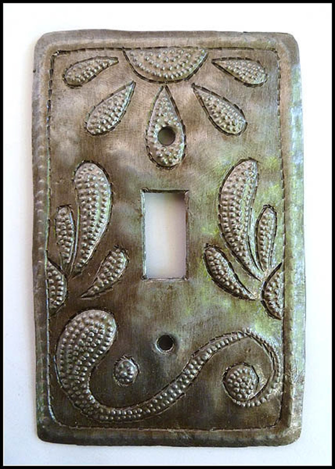 METAL SWITCHPLATE COVER, Metal Switch Plate, Metal Art, Switchplates