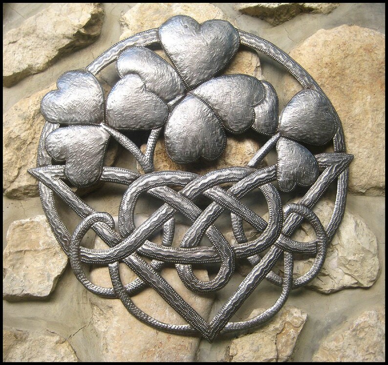 Celtic Knot Irish Art Decor Shamrocks Metal Wall 23 Gift St Patrick S Day Haitian 105