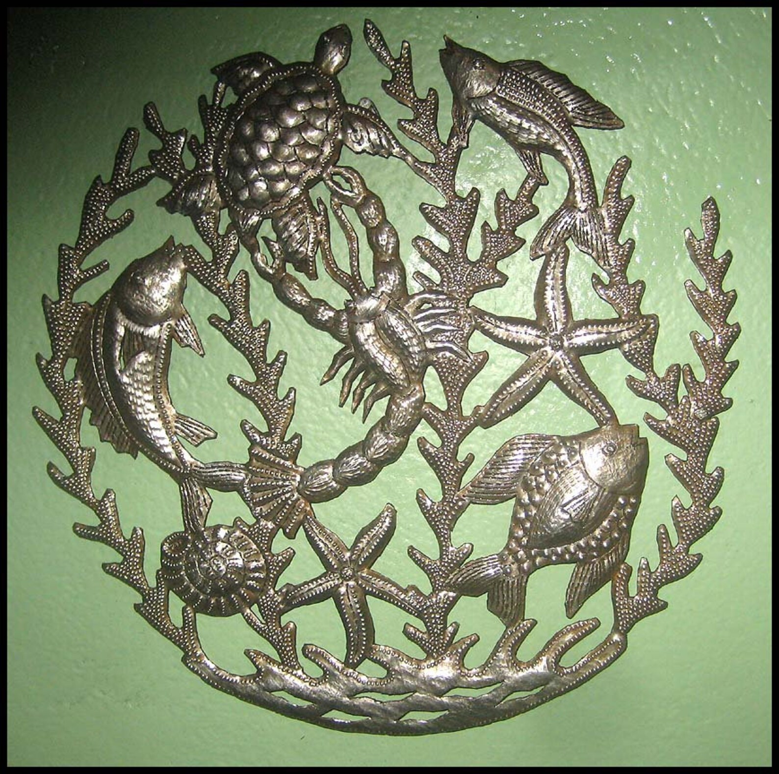 METAL WALL DECOR Beach Decor Metal Wall Art Sealife Etsy