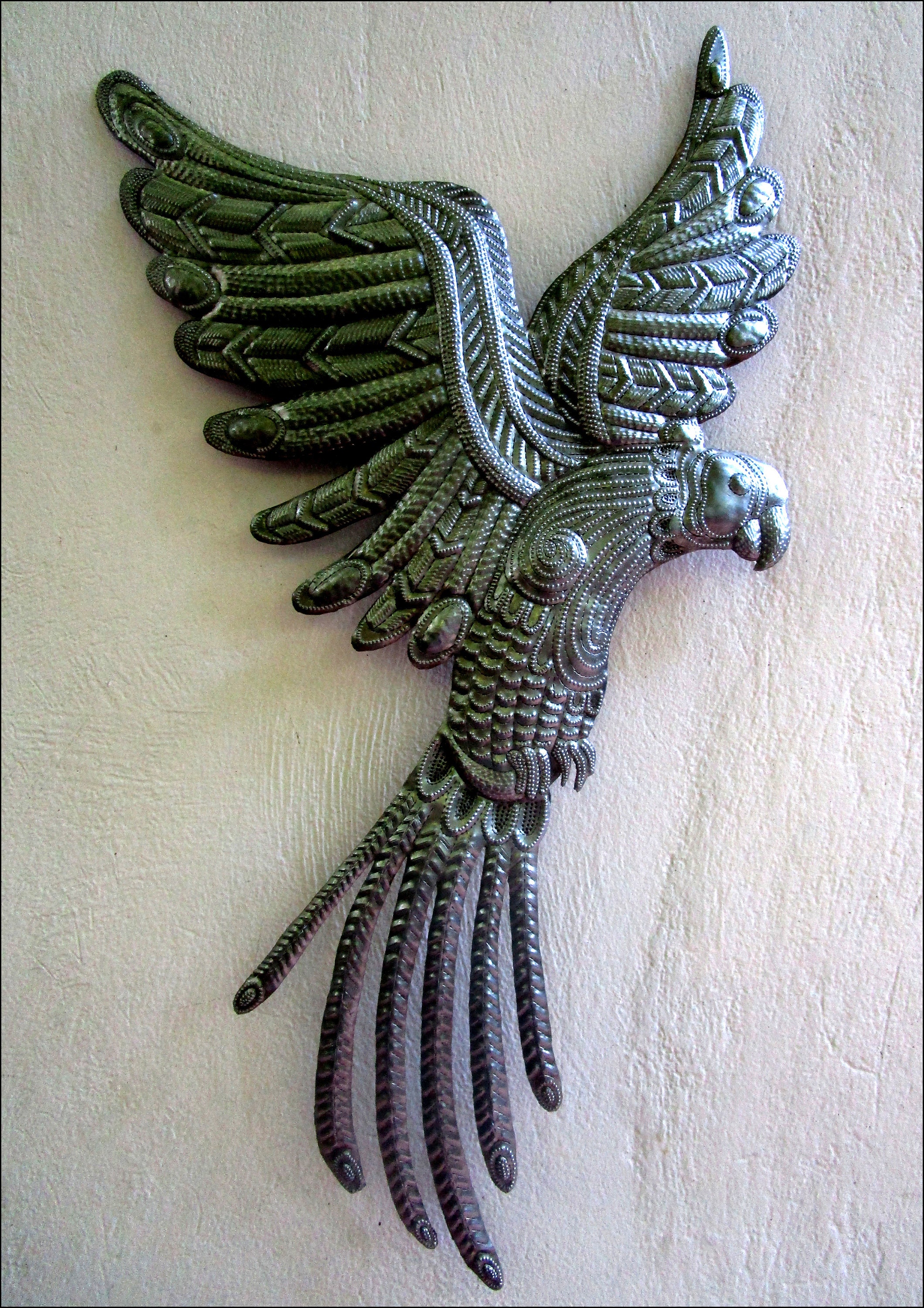 PARROT WALL DECOR Bird Metal Art Metal Wall Art Haitian | Etsy