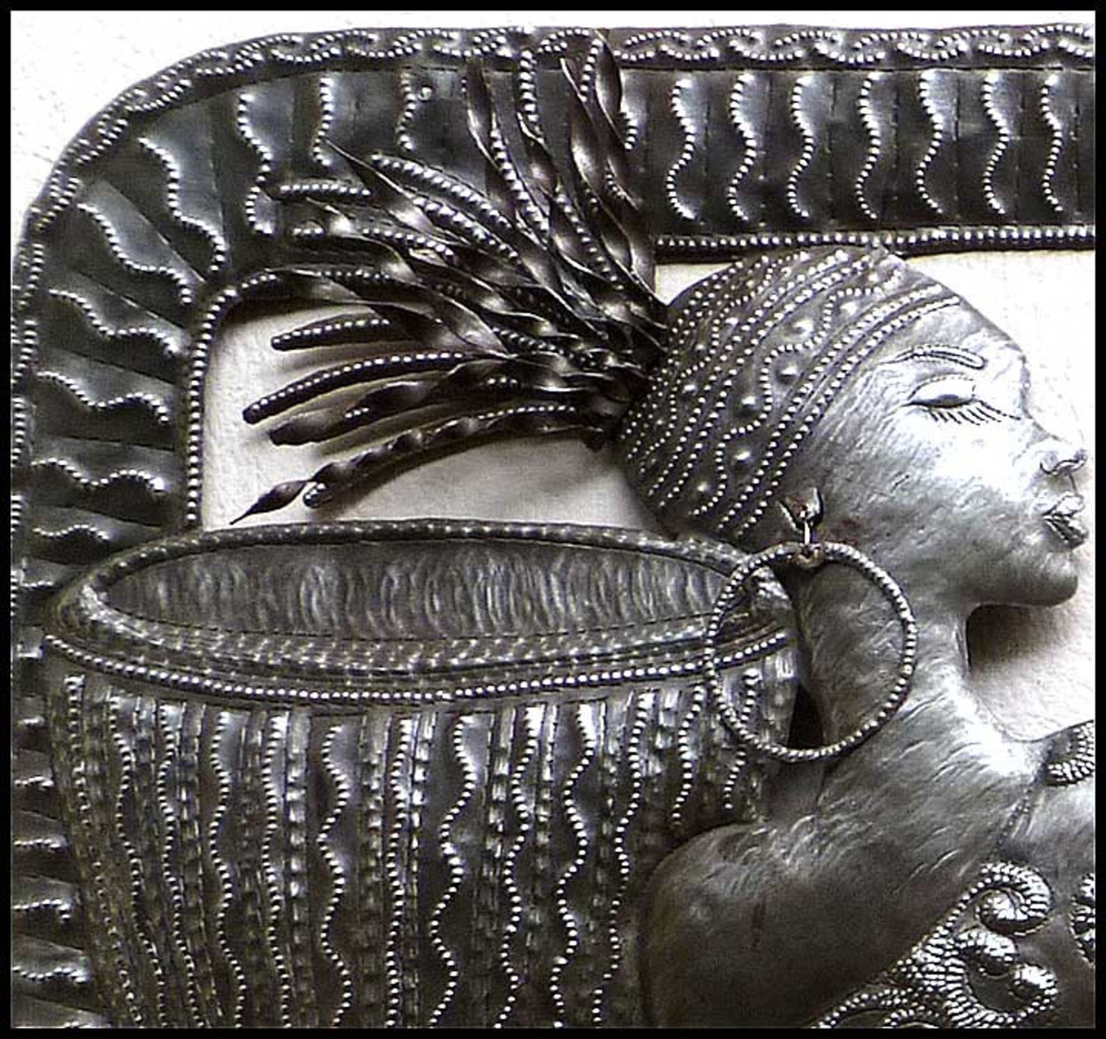 METAL WALL ART African Woman Metal Wall Hanging Ethnic Etsy