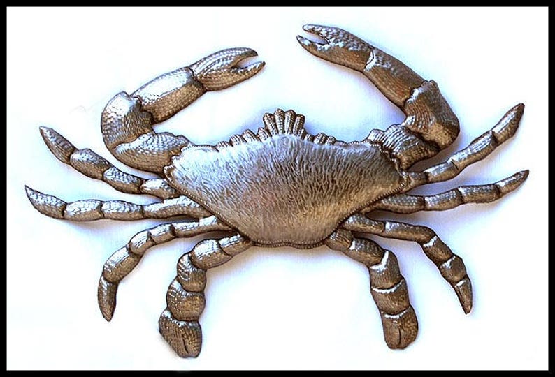 CRAB WALL HANGING Outdoor Metal Art Metal Wall Decor Etsy