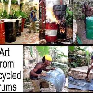 METAL LETTER, 1 Decorative Metal Monogram, 7 1/2, Metal Initial, Outdoor Metal Art, Haitian Art, Recycled Steel Drum, ADL-500-7 1/2 image 4