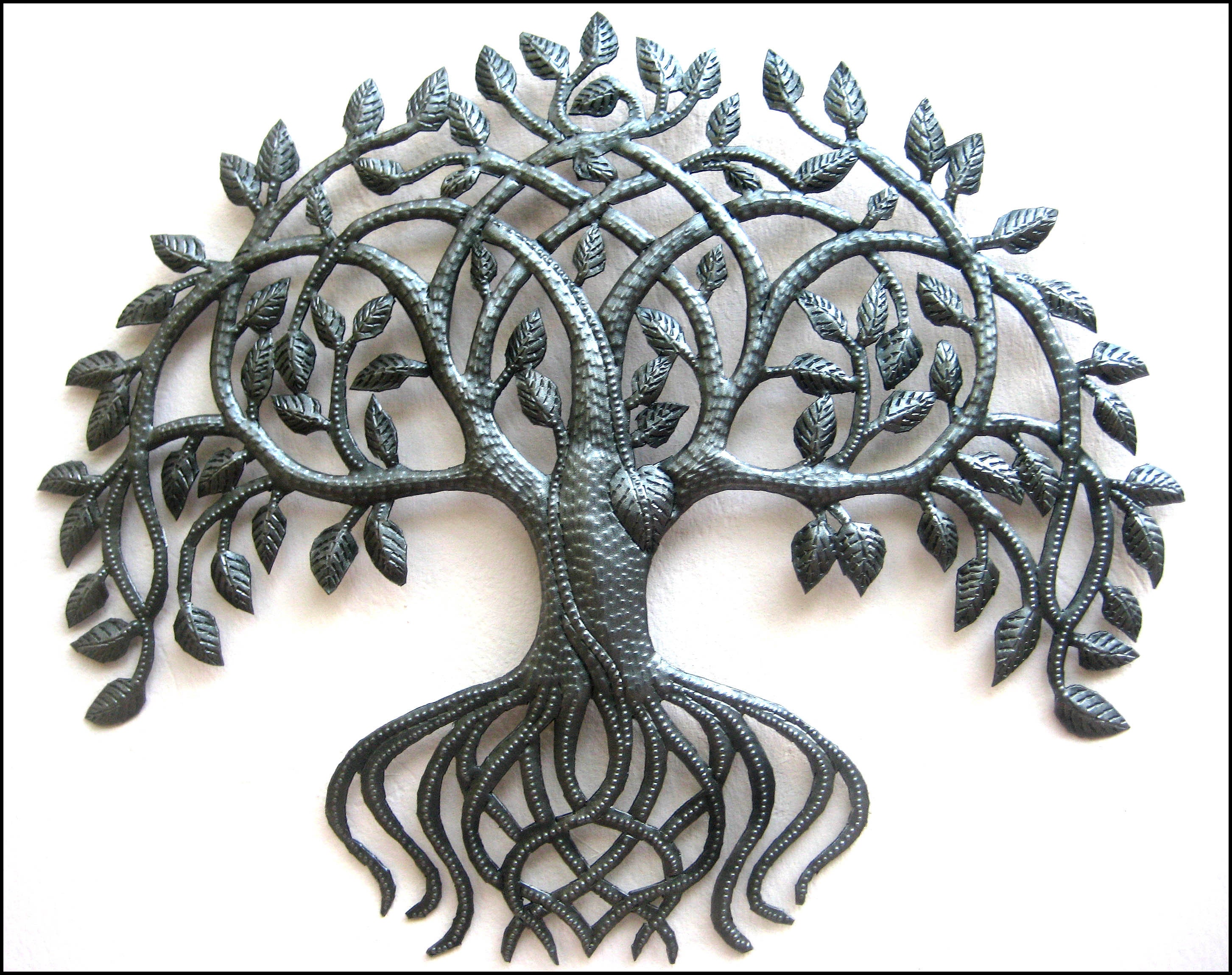 METAL TREE of LIFE Haitian Metal Art Metal Tree Metal Wall - Etsy Sweden