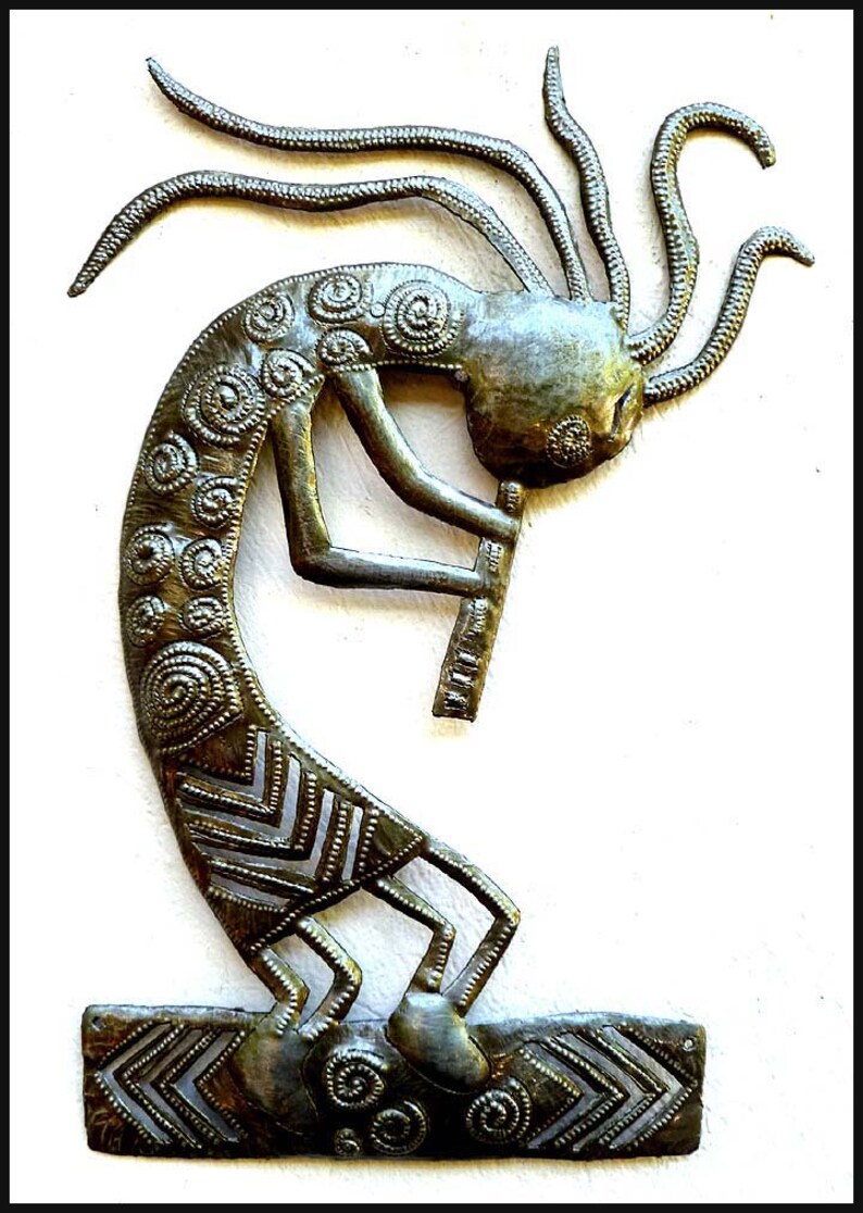 METAL WALL ART Southwestern Kokopelli Metal Art Haitian Etsy
