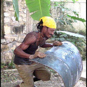 METAL WALL ART, Ange, Tenture murale en métal, Art haïtien, Décoration murale en métal Art métallique extérieur, Haïti, Art du tambour en acier recyclé 725-30 image 5