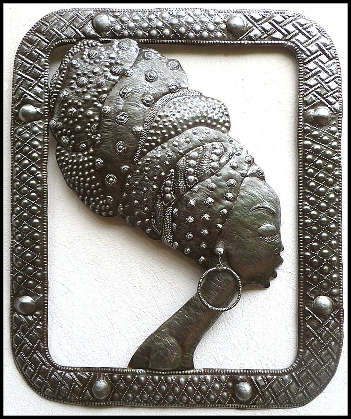METAL WALL ART Metal Art Metal Wall Hanging African Woman Etsy
