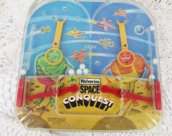 Space Conquest by Wolverine Pinball Machine, Hand Held Pinball Game, Vintage Pinball