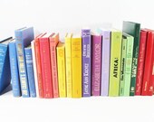 Your Choice Colorful Books by the Foot, Instant Vintage Library, Decorative Book Stack, Custom Books for Wedding, Bookshelves , Display