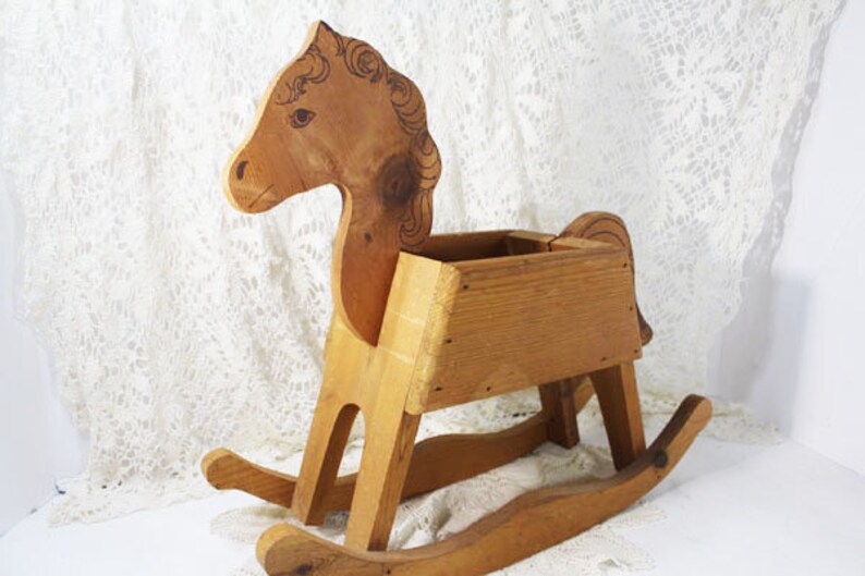 Rocking Horse Planter Rocking Horse Toy Box Rocking Horse Etsy