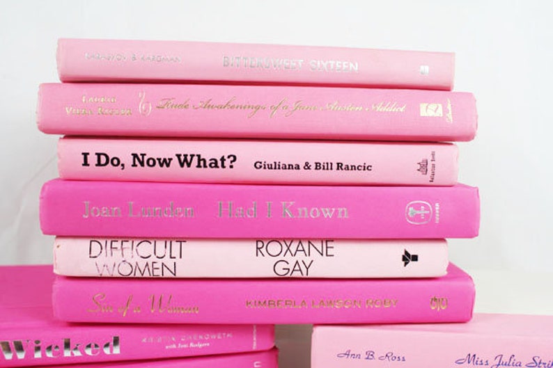 6 Light Pink, Bright Pink or Mixed Pink Books, Your Choice image 4