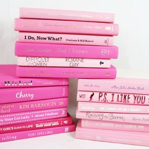 6 Light Pink, Bright Pink or Mixed Pink Books, Your Choice