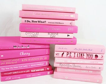 6 Light Pink, Bright Pink or Mixed Pink Books, Your Choice