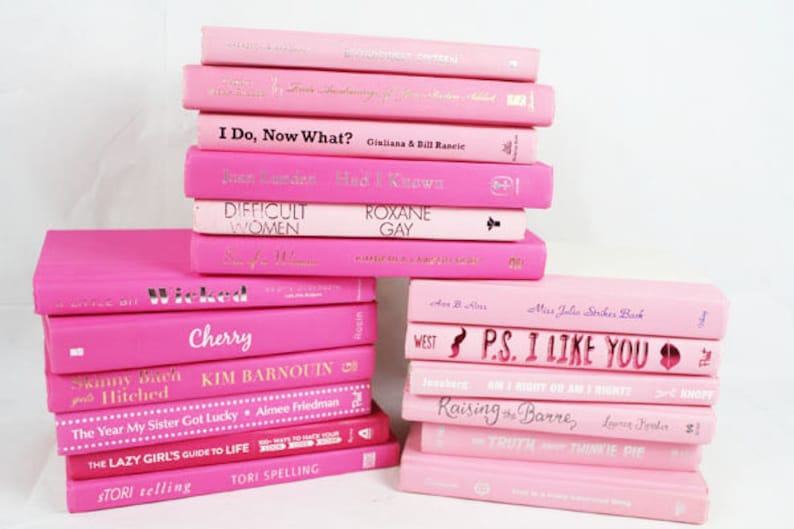 6 Light Pink, Bright Pink or Mixed Pink Books, Your Choice image 1