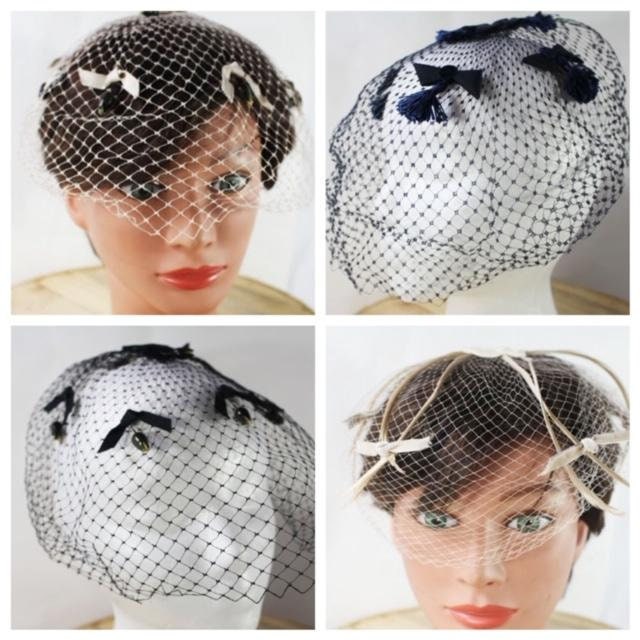 4 Net Hats Vintage Hat Netted Hats Hat Nets Etsy
