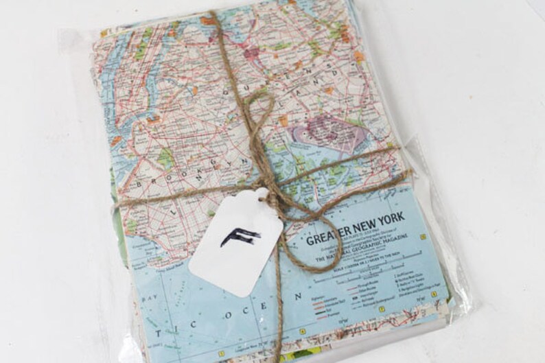 Vintage Map Pages F Decoupage Maps Off Cut Maps Atlas pages NG Educational Map Cuts Old Paper Scrapbooking Junk Journaling