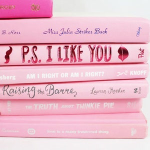 6 Light Pink, Bright Pink or Mixed Pink Books, Your Choice image 2