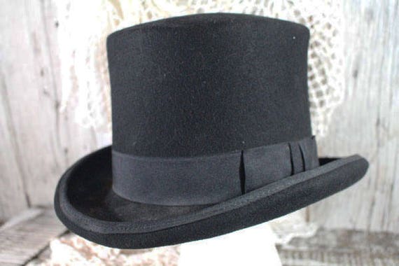 HALLOWEEN! Vintage Black Top Hat, Great Costume Ha