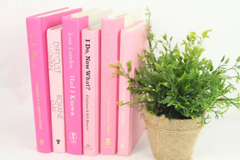 6 Light Pink, Bright Pink or Mixed Pink Books, Your Choice MIXED pink