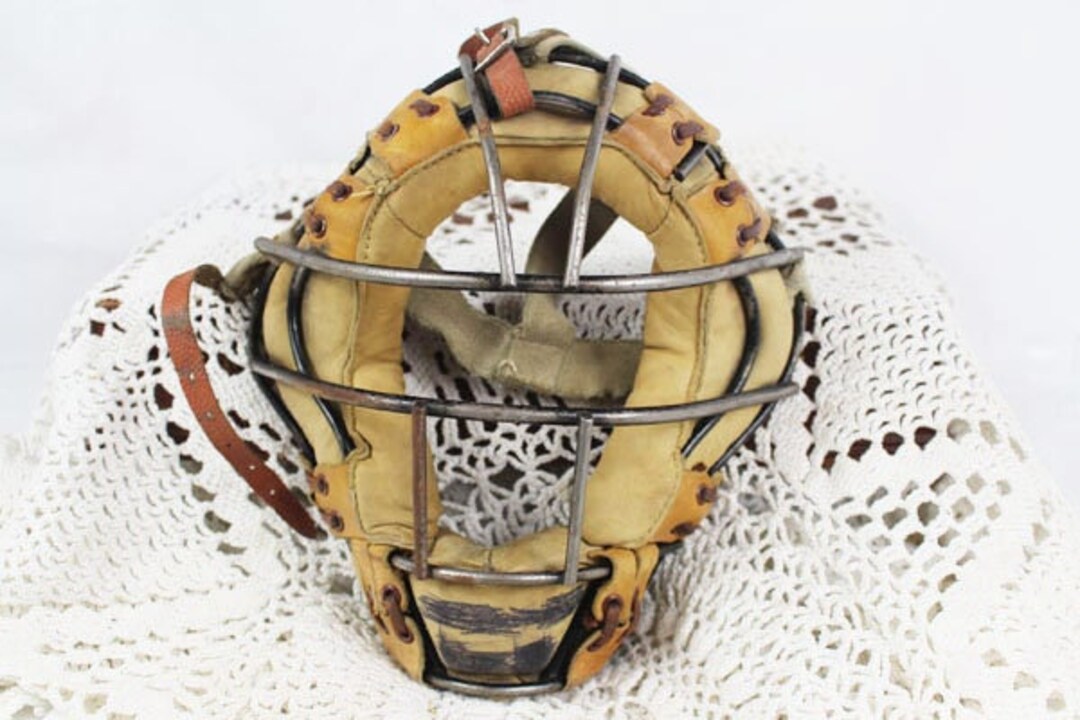 Baseball Catchers Mask Child's Vintage Catchers Mask Etsy