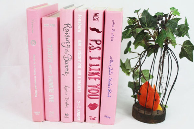 6 Light Pink, Bright Pink or Mixed Pink Books, Your Choice LIGHT pink